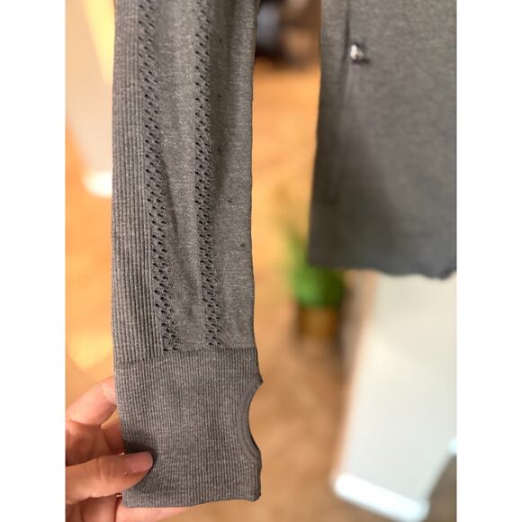 Fabletics Kiley Seamless Hooded Jacket Gray Size XS 00-2 - Picture 6 of 7